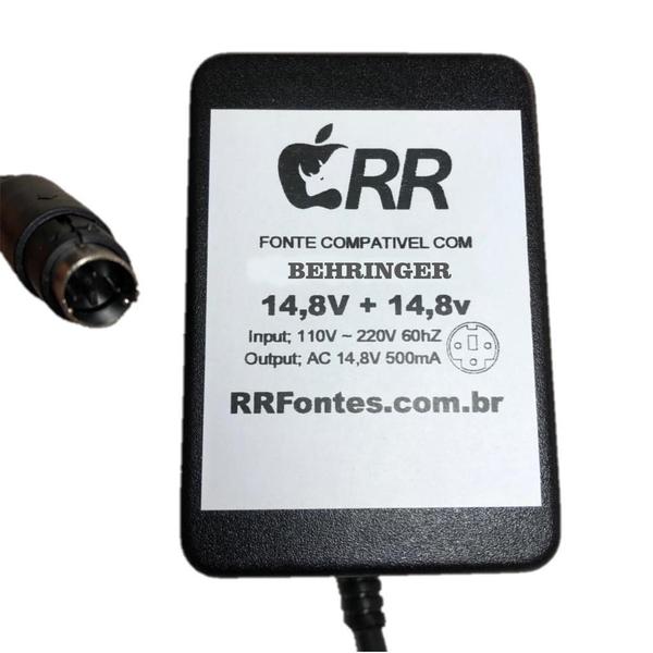 Imagem de Fonte carregador 14,8V para mesa de som MXUL-6 Behringer modelos UB502