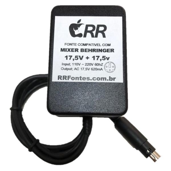 Imagem de Fonte carregador 17,5V para mesa de som MXUL-5 Behringer modelos Q1202USB