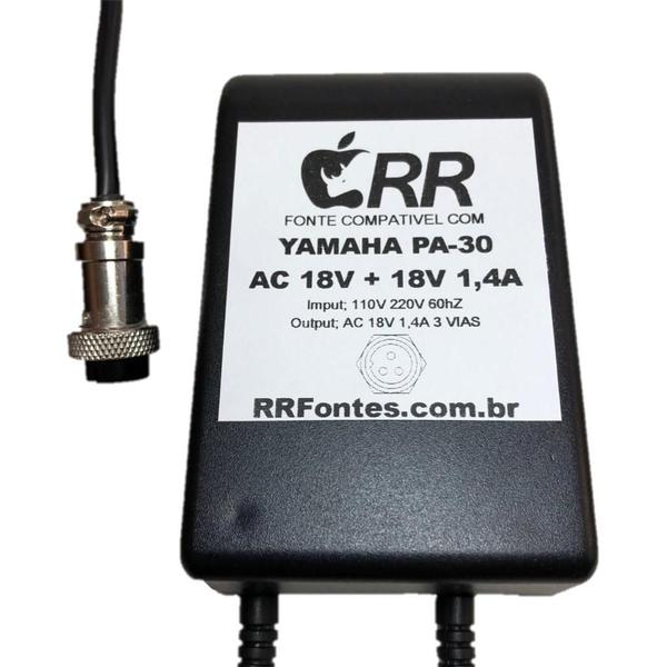 Imagem de Fonte carregador 18V para mesa de som Yamaha PA-30 modelo 16/6 Mixer