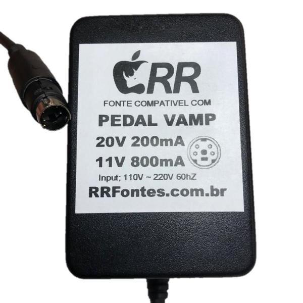 Imagem de Fonte carregador 20Vac + 11Vac para pedal Vamp marca Behringer modelo VAMPBASS-LX1B 