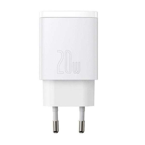 Imagem de Fonte Carregador 20W Usb-C + USB Ultra Rápido Baseus Compatível Com i Phone 11, 12, 13