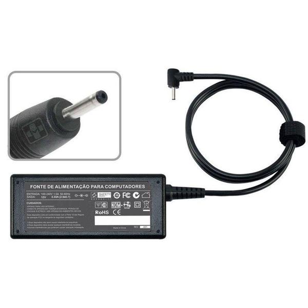 Fonte Carregador Asus Eeepc 1201n 19v 2.1a 40w 608 - Replacement Imagem de Fonte Carregador Asus Eeepc 1201n 19v 2.1a 40w 608 - Replacement