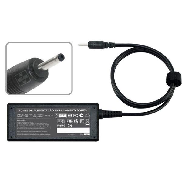 Fonte Carregador Asus Mini Eeepc1005p 1008 1201 19v 2.1a 40w 608 - Replacement Imagem de Fonte Carregador Asus Mini Eeepc1005p 1008 1201 19v 2.1a 40w 608