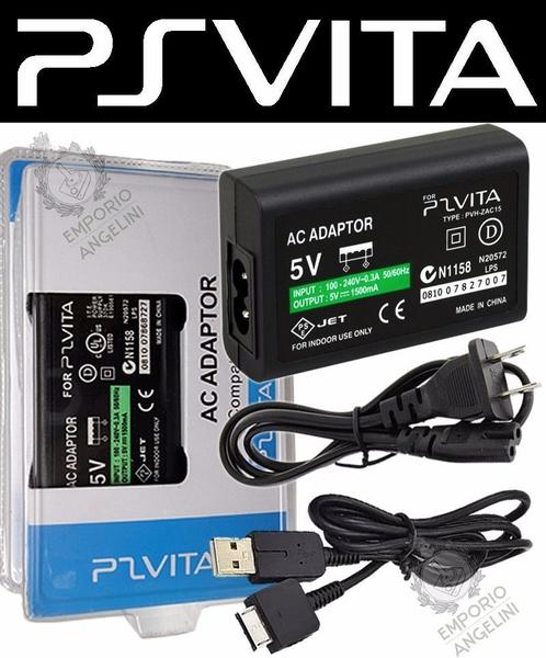 Imagem de Fonte Carregador Bivolt Sony Ps Vita Psvita + Cabo Usb