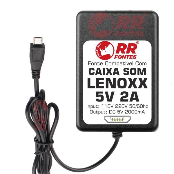 Imagem de Fonte Carregador Compatível Com Caixa Amplificada Lenoxx DC 5V 2000mA BIVOLT BT-502 BT-503