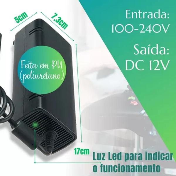 Imagem de Fonte Carregador Compativel com X - 360 Super Slim Bivolt 1 Pino FTXS360