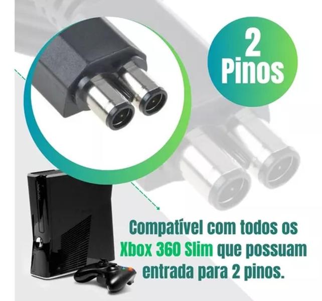 Imagem de Fonte Carregador Compativel com X - 360 Super Slim Bivolt 1 Pino FTXS360