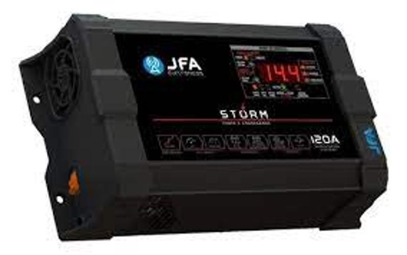 Imagem de Fonte Carregador Jfa 120A Slim Bivolt Com Voltimetro Storm