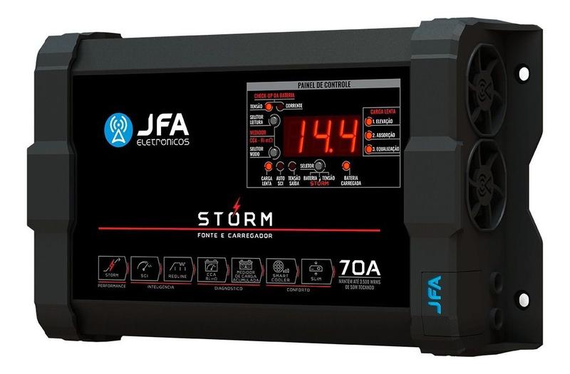 Imagem de Fonte Carregador Jfa Storm 70a Bivolt - 12v