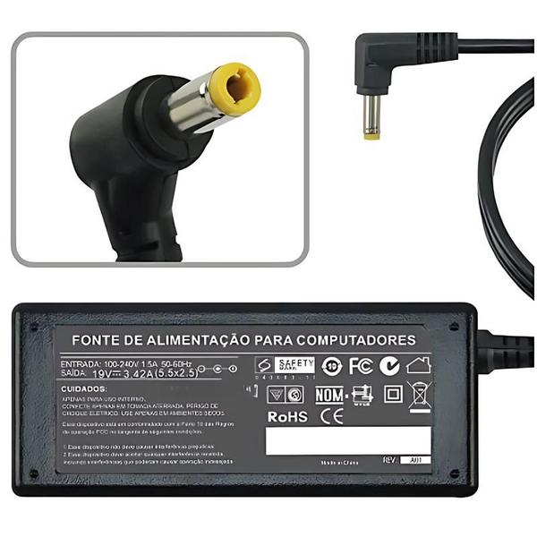 Imagem de Fonte Carregador Para Cce J38 19v 3.42a 65w 