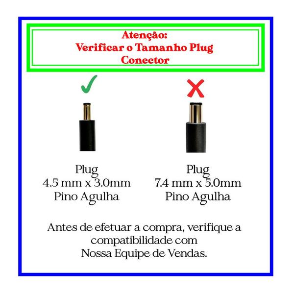 Imagem de Fonte Carregador Para Dell Inspiron 3148 3452 3168 14 5458 65w 19.5v 3.34a