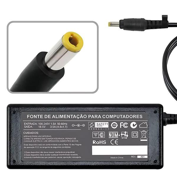 Imagem de Fonte Carregador Para Hp 18.5v 3,5a 65w 