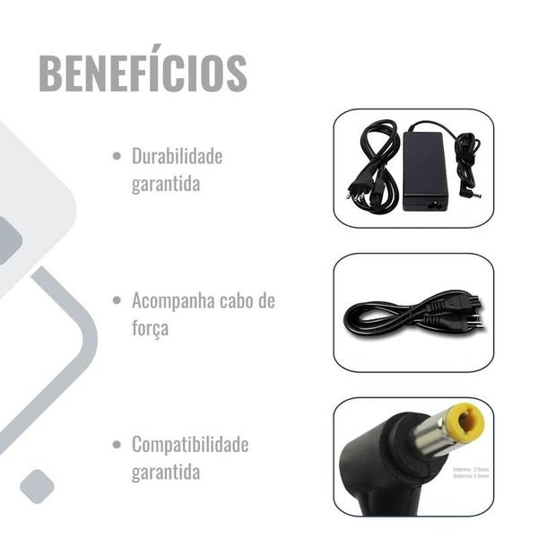 Imagem de Fonte Carregador Para Itautec Infoway W7645 19V 3.42A 65W