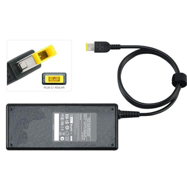 Fonte Carregador Para Lenovo Thinkpad Edge E531 20v 4.5a 668 - Replacement Imagem de Fonte Carregador Para Lenovo Thinkpad Edge E531 20v 4.5a 668