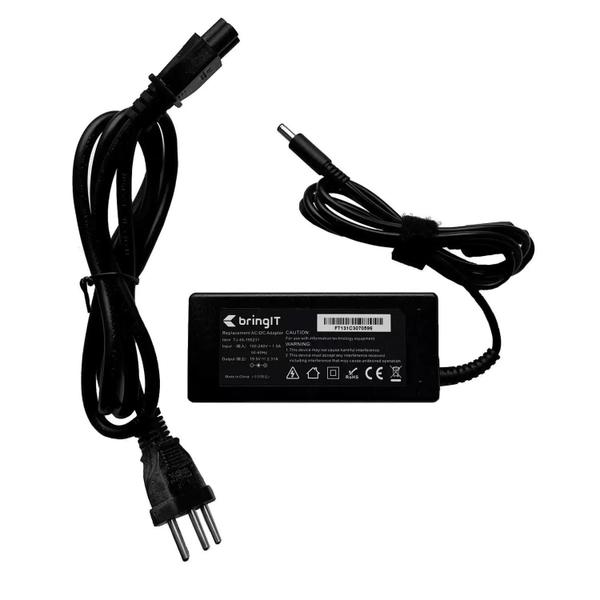 Imagem de Fonte Carregador Para Notebook Dell La45nm140 Xps 12 Inspiron 3501 De 19.5V 45Wh 2.31A Plug 4.5Mm X 3.0Mm Fino