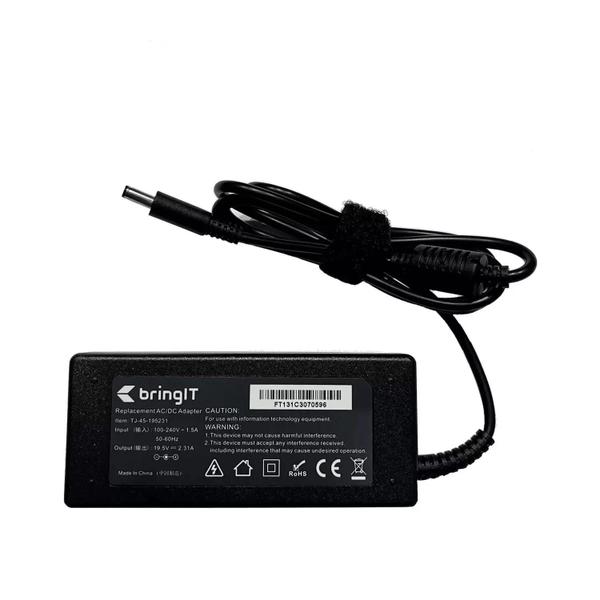 Imagem de Fonte Carregador Para Notebook Dell La45nm140 Xps 12 Inspiron 3501 De 19.5V 45Wh 2.31A Plug 4.5Mm X 3.0Mm Fino