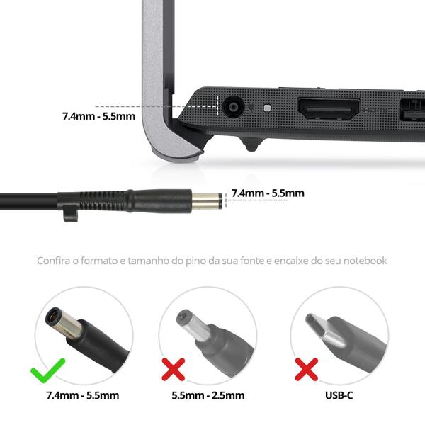 Imagem de Fonte Carregador para Notebook HP Pavilion G4-2160br