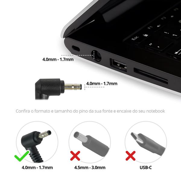 Imagem de Fonte Carregador para Notebook LG 15U530-G.BK51P1