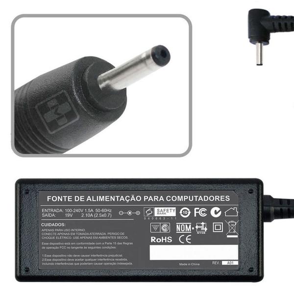 Imagem de Fonte Carregador Para Qbex Ux640 646 Ux626 19v 2.1a 40w 608