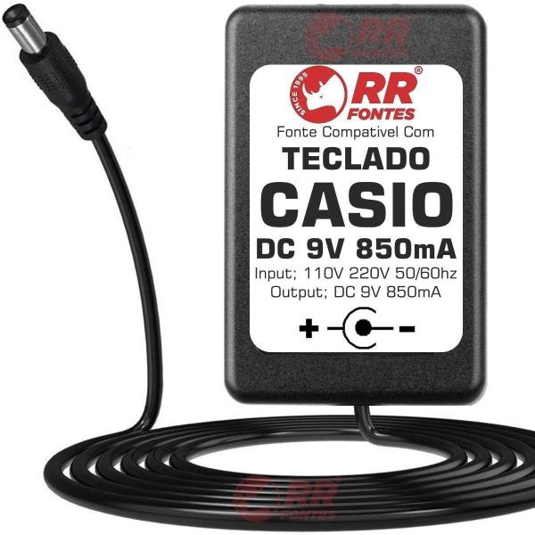 Imagem de Fonte Carregador Para Teclado Casio Dc 9V 850Ma Bivolt Pa4