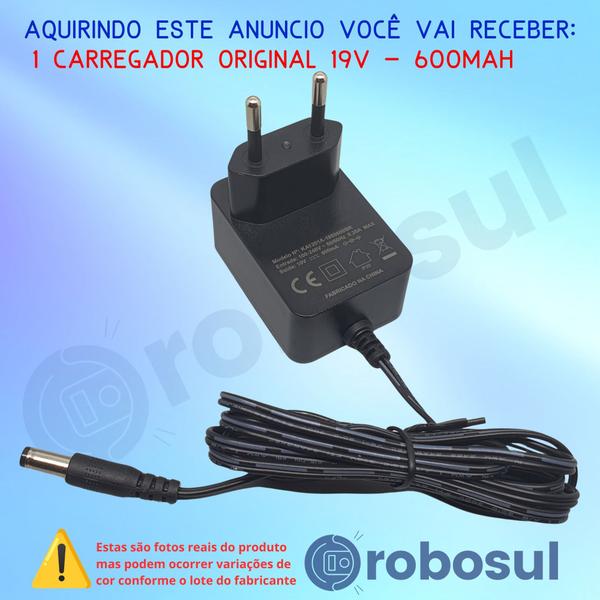 Imagem de Fonte Carregador Robô Aspirador Mondial RB-01 19v 600mah