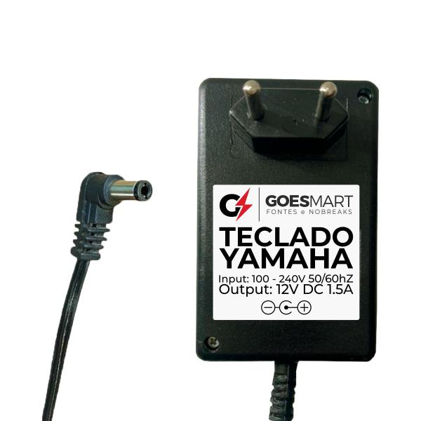 Fonte Carregador Teclado Yamaha 12v 1,5a Psr-172 - GOESMART Imagem de Fonte Carregador Teclado Yamaha 12v 1,5a Psr-172