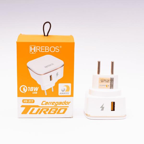 Imagem de Fonte Carregador Turbo 18W USB Herbos