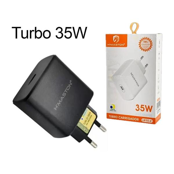 Imagem de Fonte Carregador Turbo 35W Tipo C Compatível Todos Celular