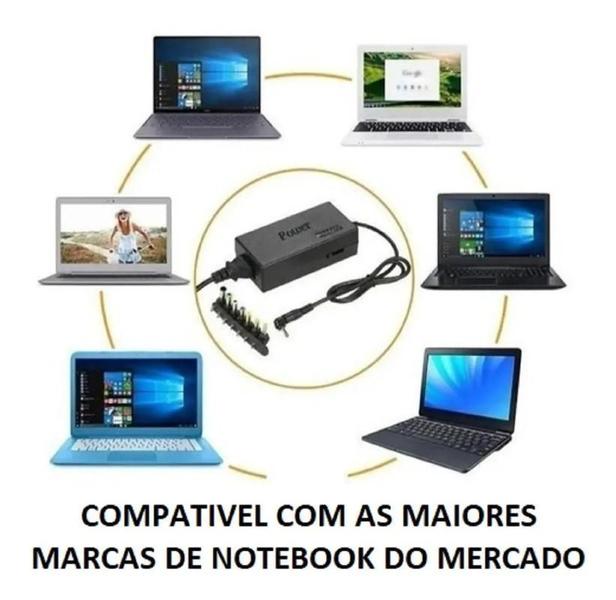 Imagem de Fonte Carregador Universal Notebook Adaptador 120W