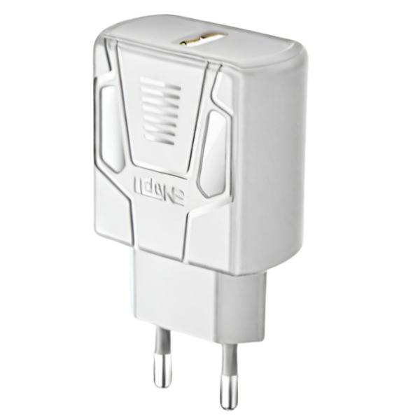 Imagem de Fonte Carregador USB Celular 18w Turbo QC 3.0 - Branco