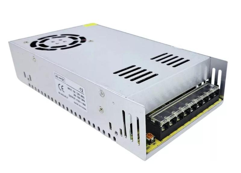 Fonte Chaveada 12v 50A 600w Bivolt Cftv Fita Led Som Automotivo. - LUMI Imagem de Fonte Chaveada 12v 50A 600w Bivolt Cftv Fita Led Som Automotivo.