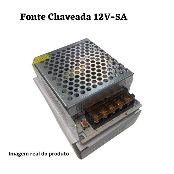 Imagem de Fonte Chaveada 12V - 5A Colmeia Bivolt (F)