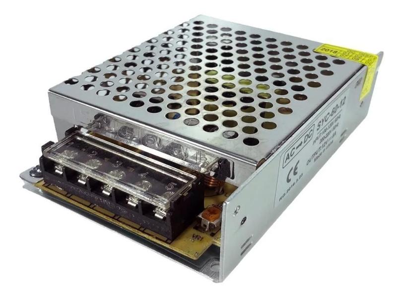 Fonte Chaveada 12V - 5A Colmeia Bivolt (Pa) - Vs Imagem de Fonte Chaveada 12V - 5A Colmeia Bivolt (Pa)