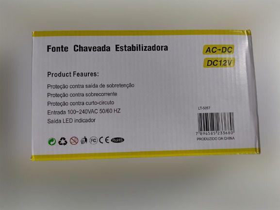 Imagem de Fonte Chaveada 30a 12v 360w P/ Cftv Fita Led Som Automotivo