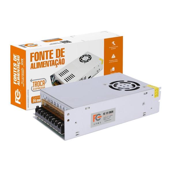 Imagem de Fonte Chaveada Colmeia 12V 29A 350W Fc Fontes - Fc1229C