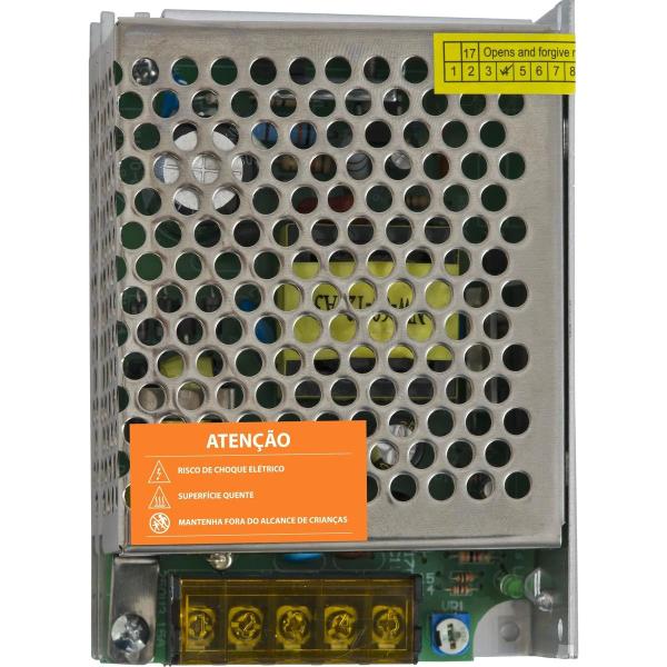 Imagem de Fonte Chaveada Colmeia 12vdc 5a 60w Bivolt Automatica Ftc1205 Hayonik