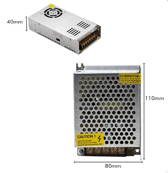 Imagem de Fonte Colméia Chaveada 12v 5a 60w Led Bivolt Câmeras Cftv