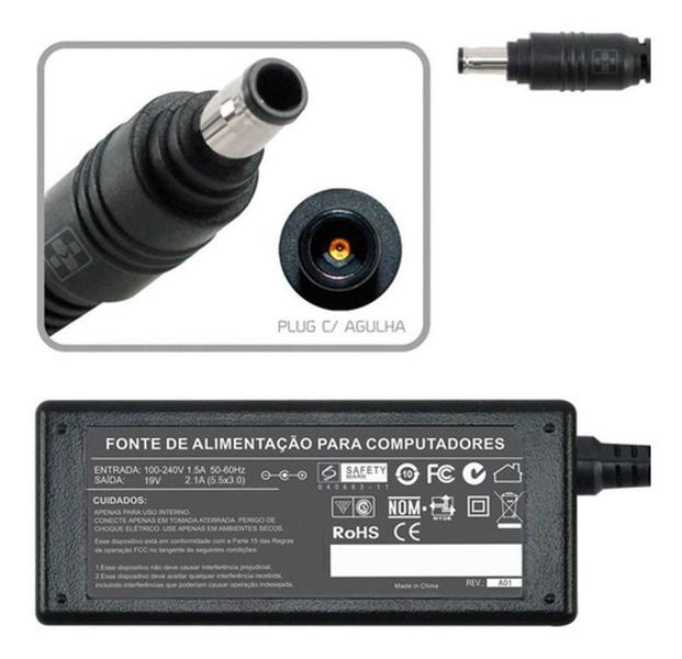 Imagem de Fonte Compativel com Netbook Samsung 19v 2.1a 40w 788