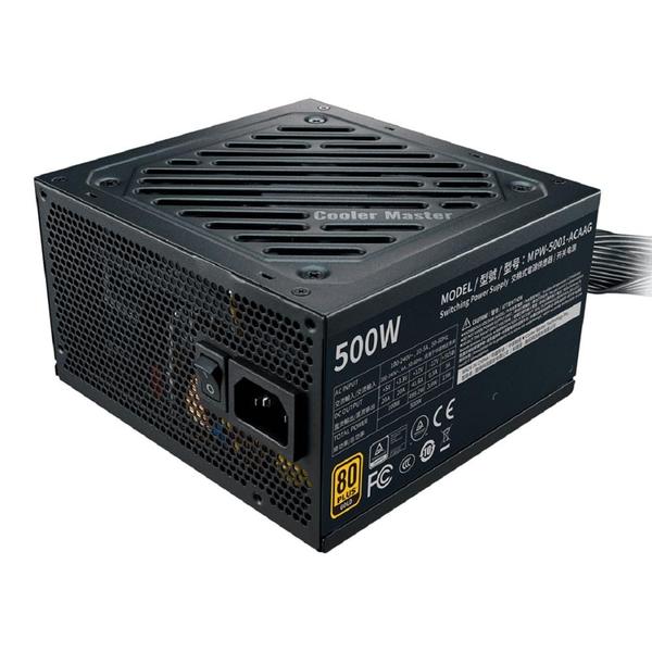 Imagem de Fonte Cooler Master G500 500W, 80 Plus Gold, PFC Ativo, MPW-5001-ACAAG-BR