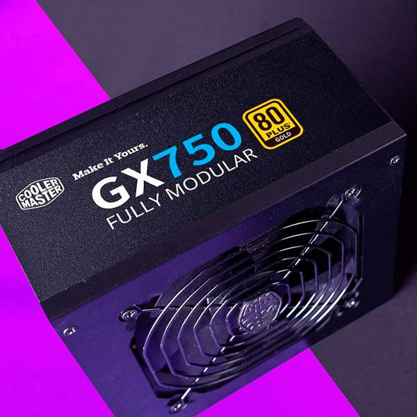 Imagem de Fonte Cooler Master Gx750 Full Modular 80 Plus Gold 750w, Preto - Mpe-7501-afaag-w1