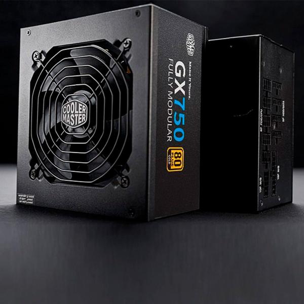 Imagem de Fonte Cooler Master Gx750 Full Modular 80 Plus Gold 750w, Preto - Mpe-7501-afaag-w1