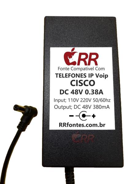 Imagem de Fonte DC 48V 0,380mA Para Cisco CP-6941 CP-6961 CP-7902