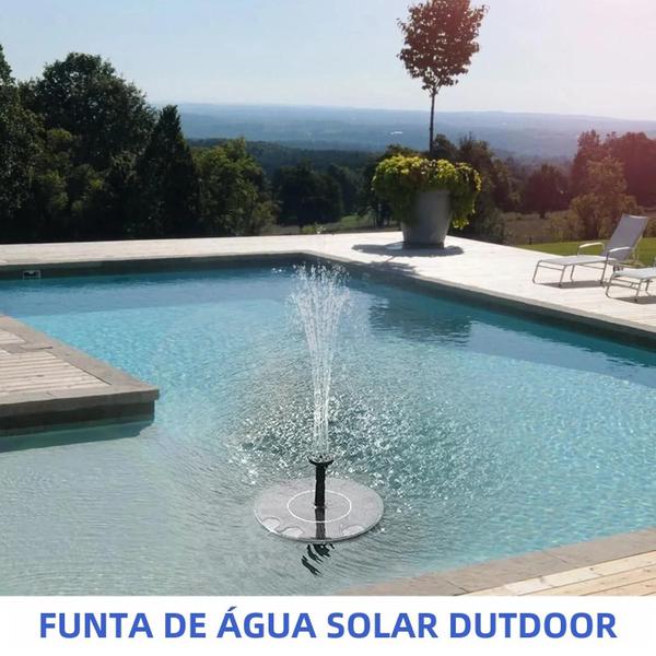 Imagem de Fonte de Água Flutuante Solar para Banho de Pássaros e Aquários