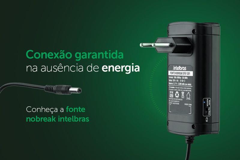 Imagem de Fonte de Alimentação 12v 1A EFB 1201 Intelbras Nobreak Bivolt