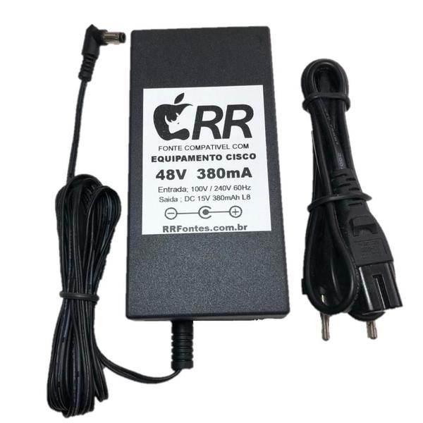 Fonte de alimentação 48Vdc para telefone IP Cisco modelo Cp-7902g - RRFontes Imagem de Fonte de alimentação 48Vdc para telefone IP Cisco modelo Cp-7902g