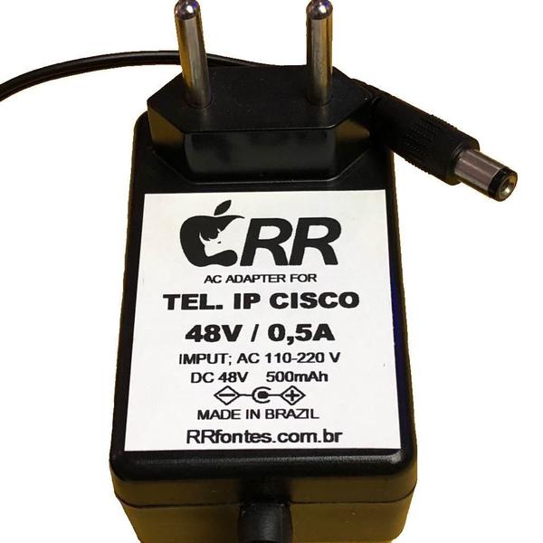 Fonte de alimentação 48Vdc para Telefone IP Cisco modelo Cp-7902g - RRFontes Imagem de Fonte de alimentação 48Vdc para Telefone IP Cisco modelo Cp-7902g