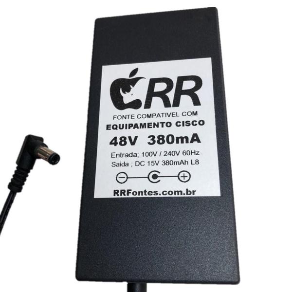 Fonte de alimentação 48Vdc para telefone IP Cisco modelo Cp-7910g - RRFontes Imagem de Fonte de alimentação 48Vdc para telefone IP Cisco modelo Cp-7910g
