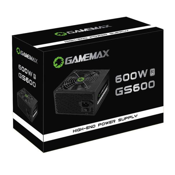 Imagem de Fonte De Alimentacao 600w Gs600 80 Plus White Gamemax Cor Preto 110v/220v