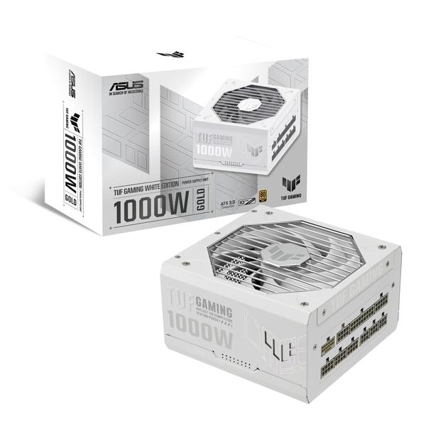 Imagem de Fonte de alimentação ASUS TUF Gaming 1000W Gold White Edition