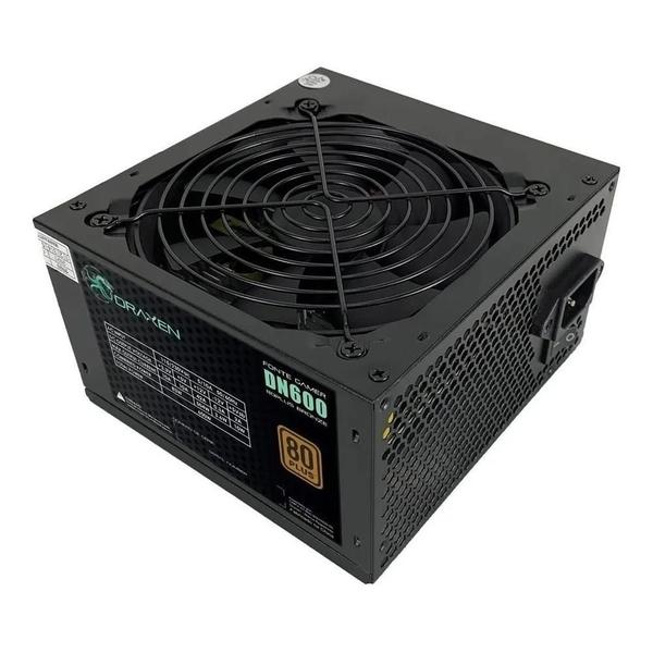 Imagem de Fonte de Alimentação ATX Draxen 600W 80 Plus Bronze PFC Ativo DN600